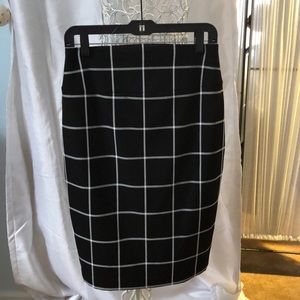 Black/white pencil skirt, worn once.